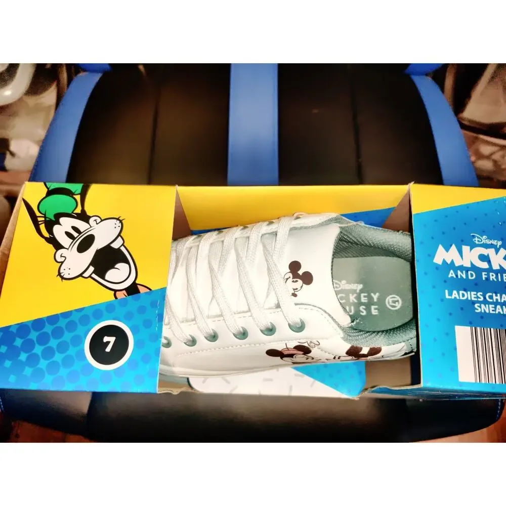 Disney Mickey and Friends Ladies Character Sneakers 2024 Size 7 Aldi